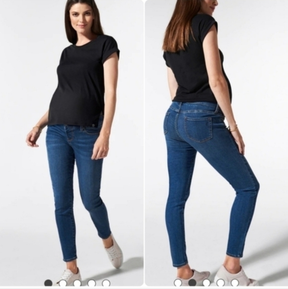 Blanqi Denim Maternity Belly Support Skinny Jeans
